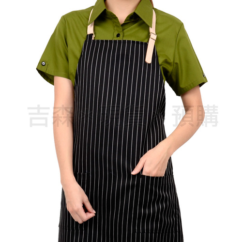 預+現-皮革頸掛背心圍裙